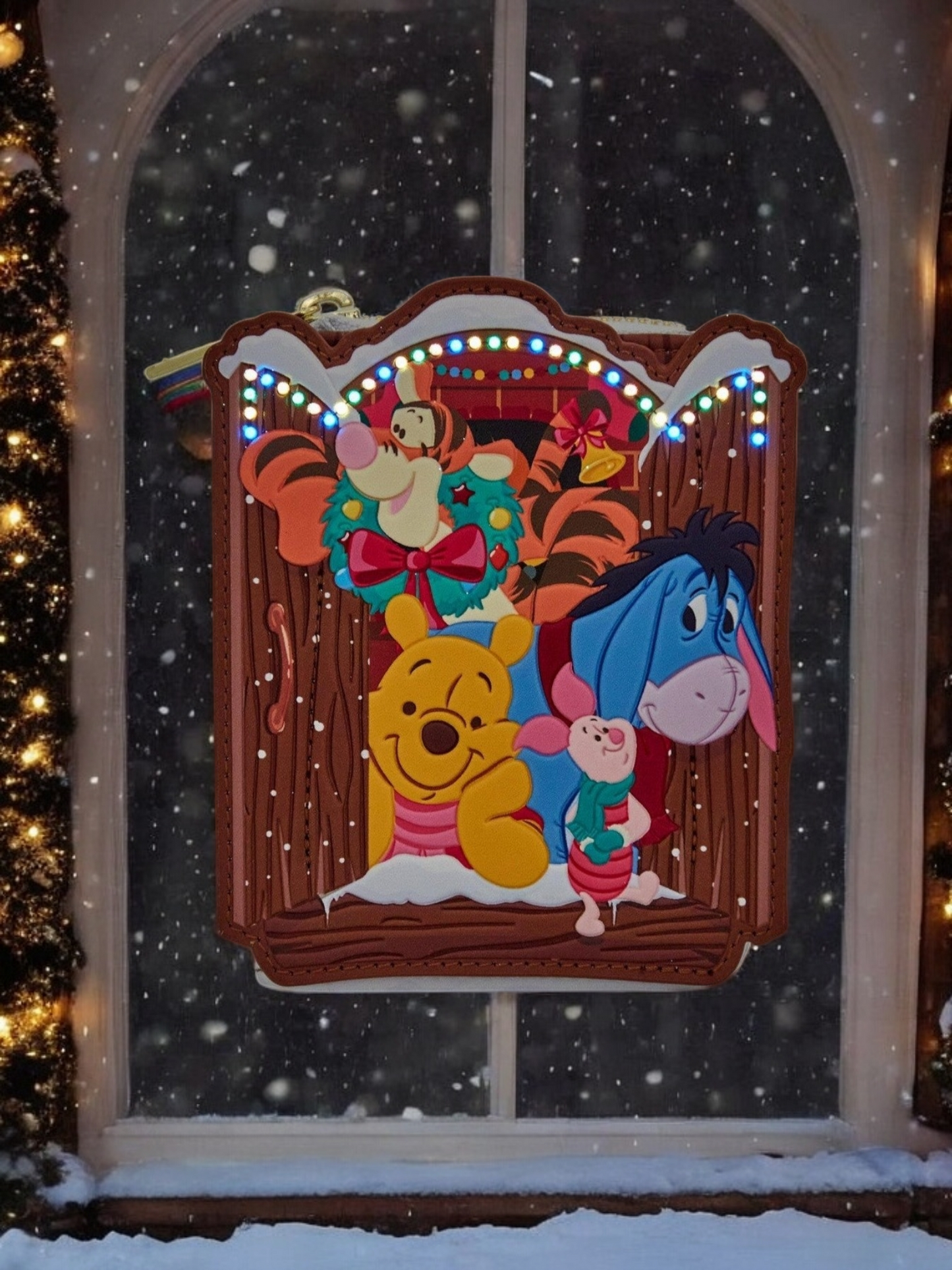 Loungefly Disney Winnie the Pooh and Friends Holiday Cabin Wallet