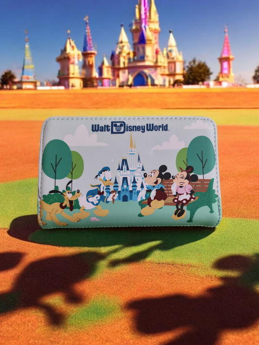 Loungefly Walt Disney World Mickey and Friends 50th Anniversary Wallet