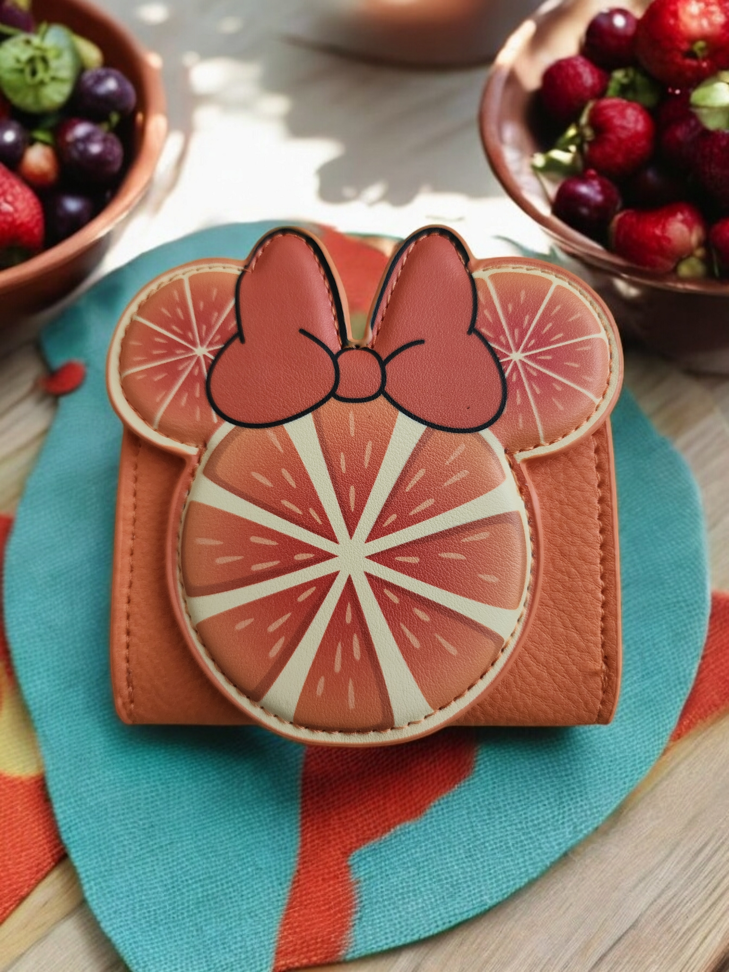 Our Universe Disney Minnie Mouse Orange Fruit Wallet