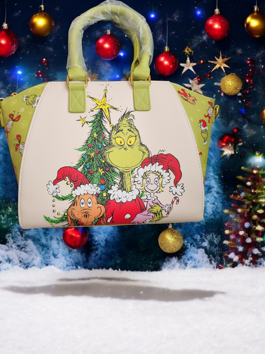 Loungefly Dr. Seuss Grinch Christmas Holiday Handbag