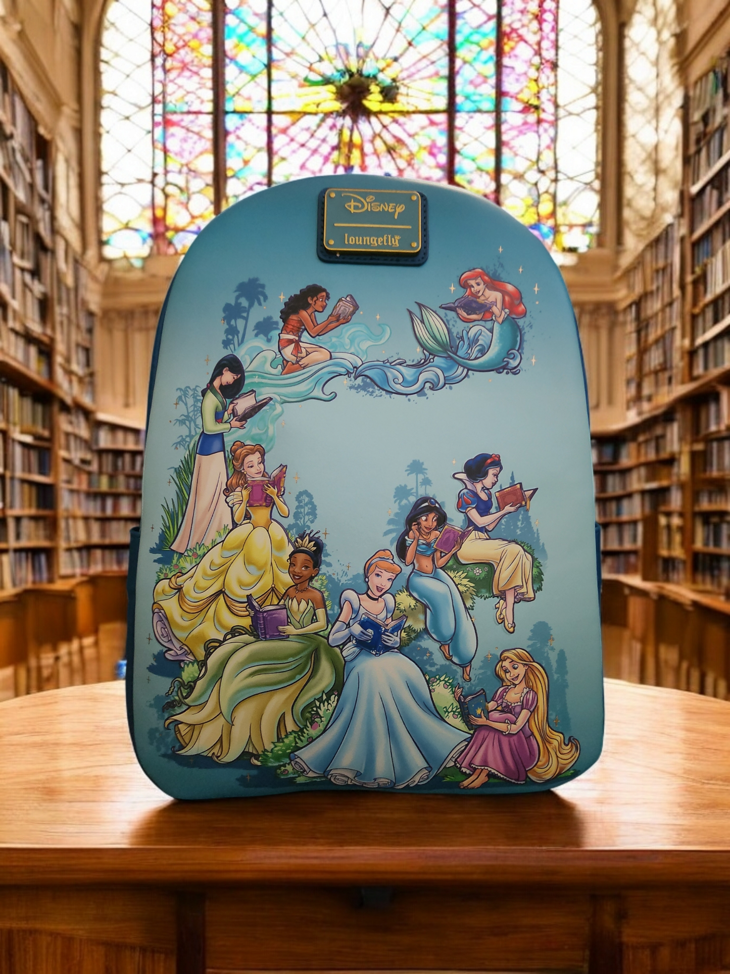 Loungefly Disney Exclusive Princess Reading Books Backpack