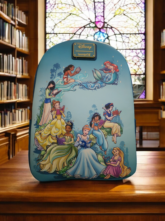 Loungefly Disney Exclusive Princess Reading Books Backpack