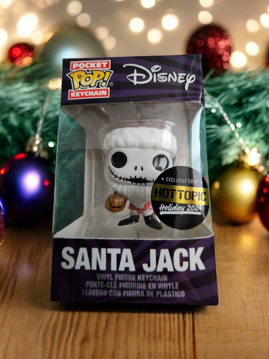 Funko Pocket Pop Exclusive Nightmare Before Christmas Santa Jack Keychain