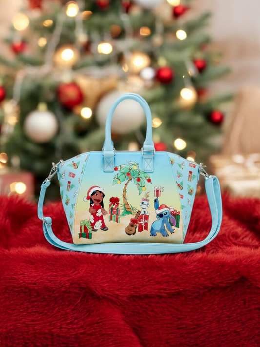 Loungefly Disney Lilo and Stitch Tropical Christmas Handbag