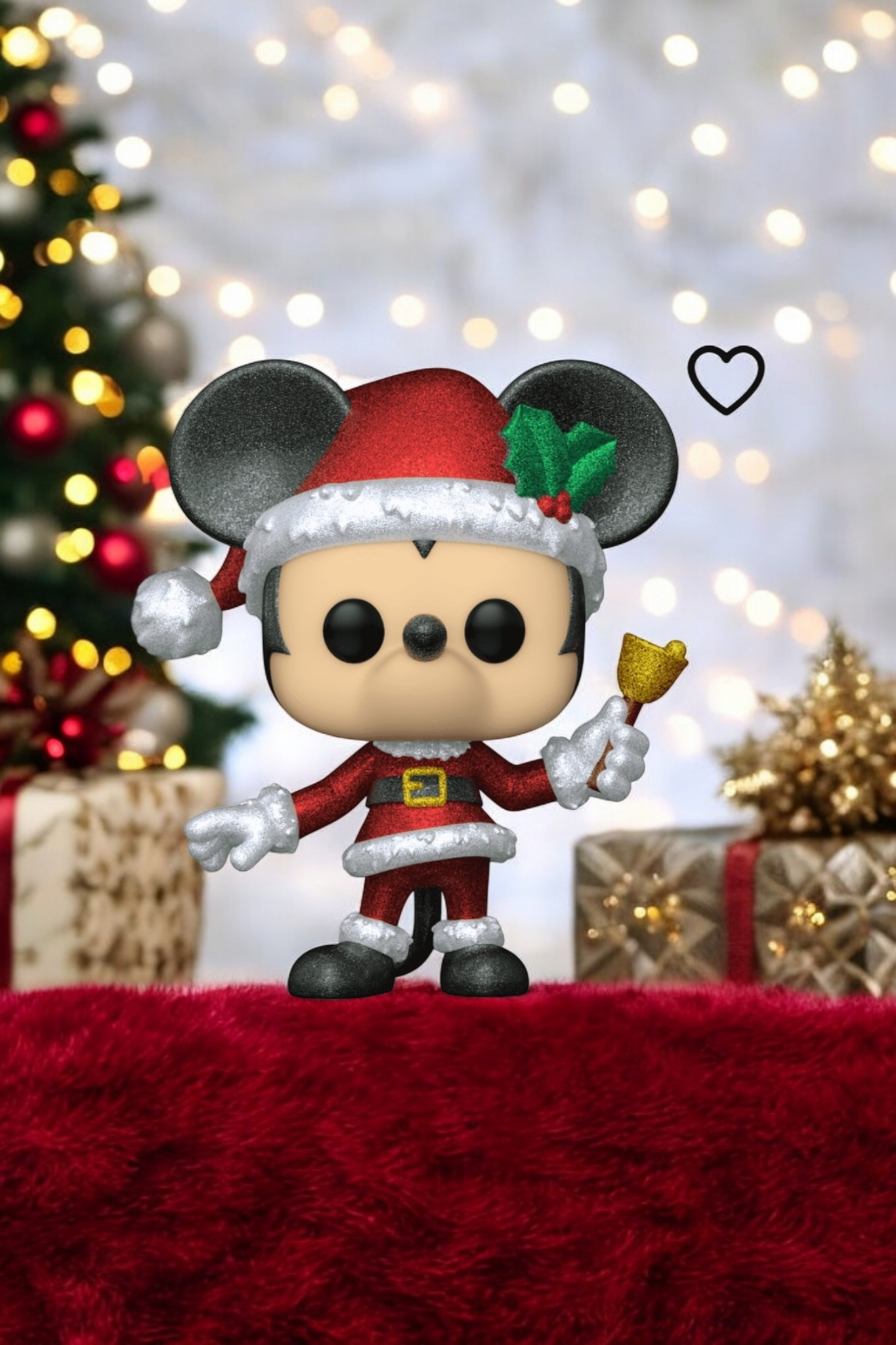 Funko Pop Exclusive Diamond Disney Mickey Mouse as Santa Claus Figure