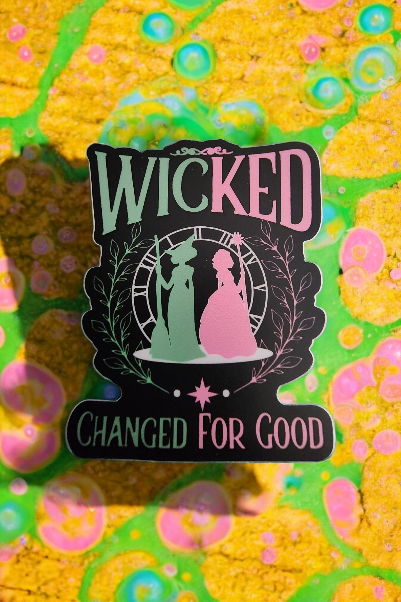 Wicked Glinda & Elphaba Change for Good Stickers