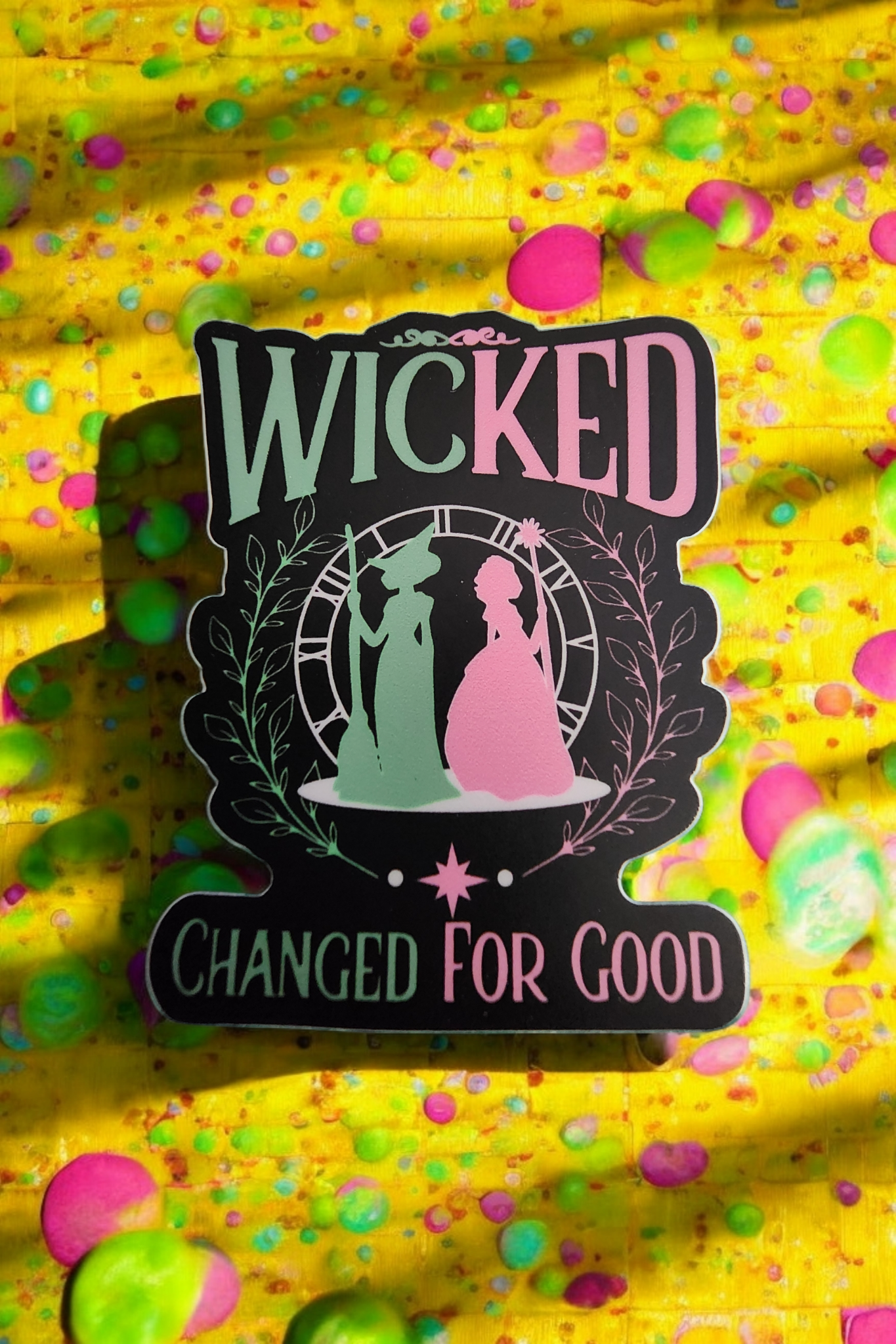 Wicked Glinda & Elphaba Change for Good Stickers