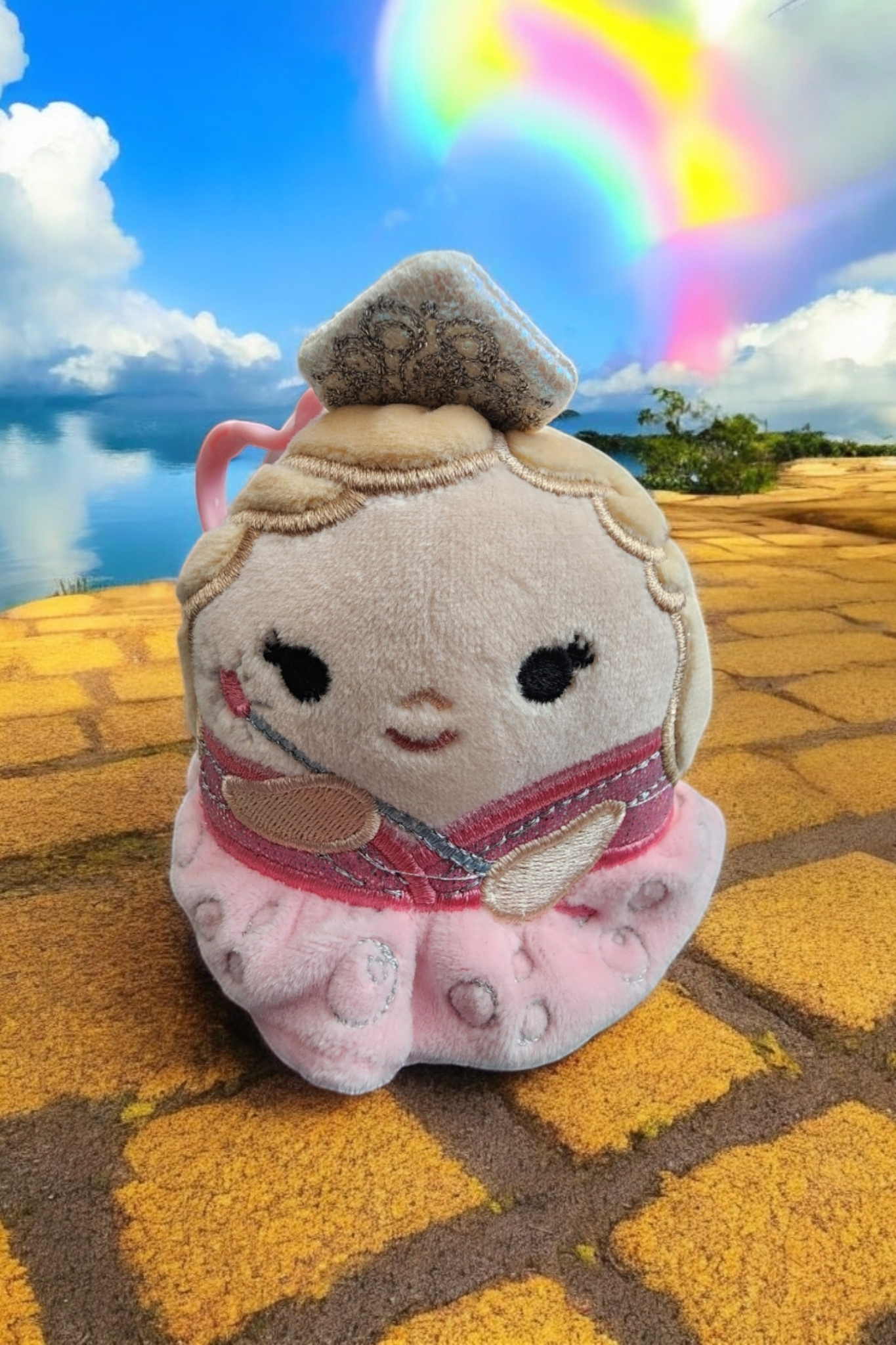 Squishmallows Wicked Glinda Bag Clip Plush