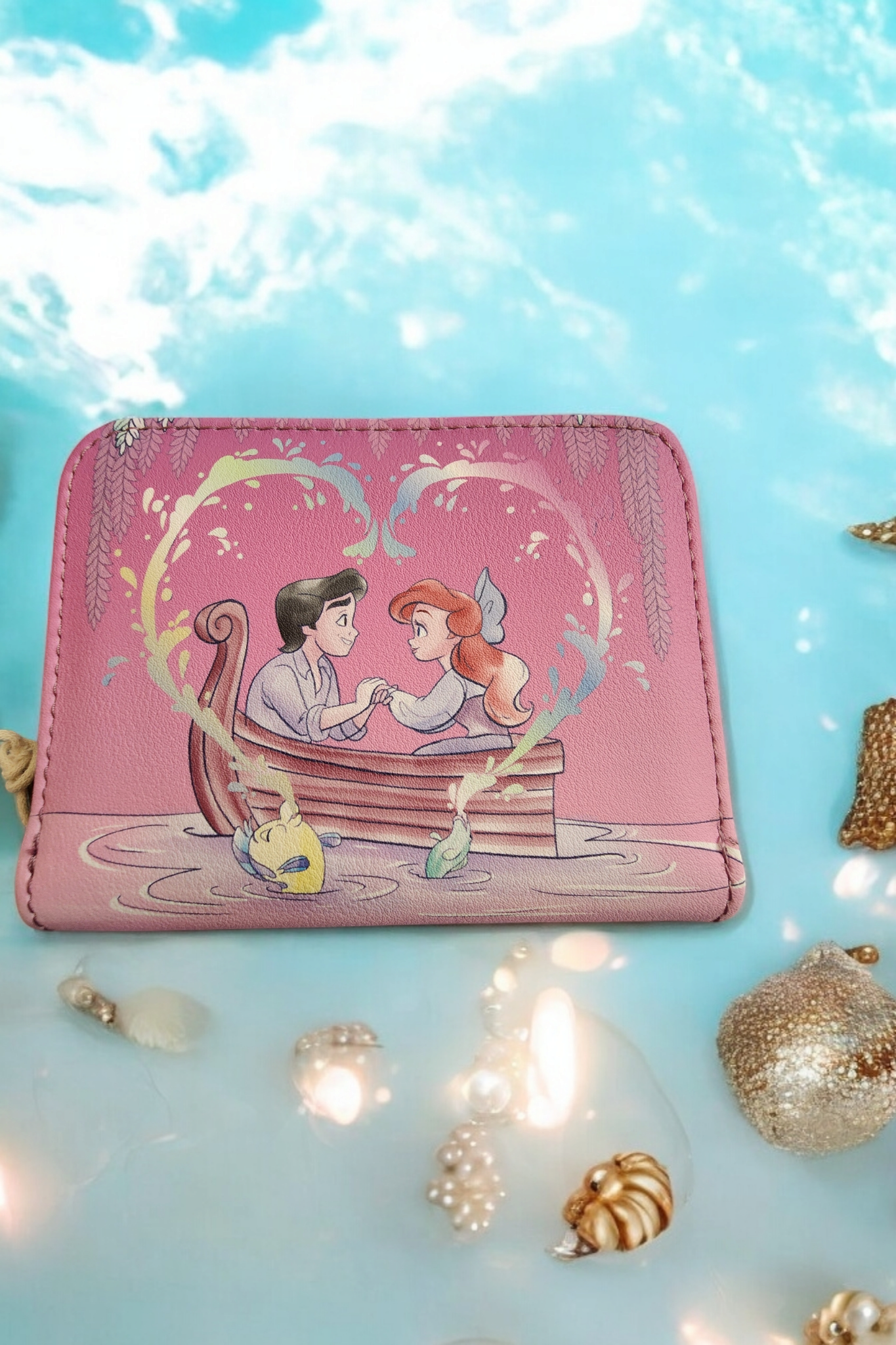 Loungefly Disney Ariel and Eric Kiss the Girl Wallet