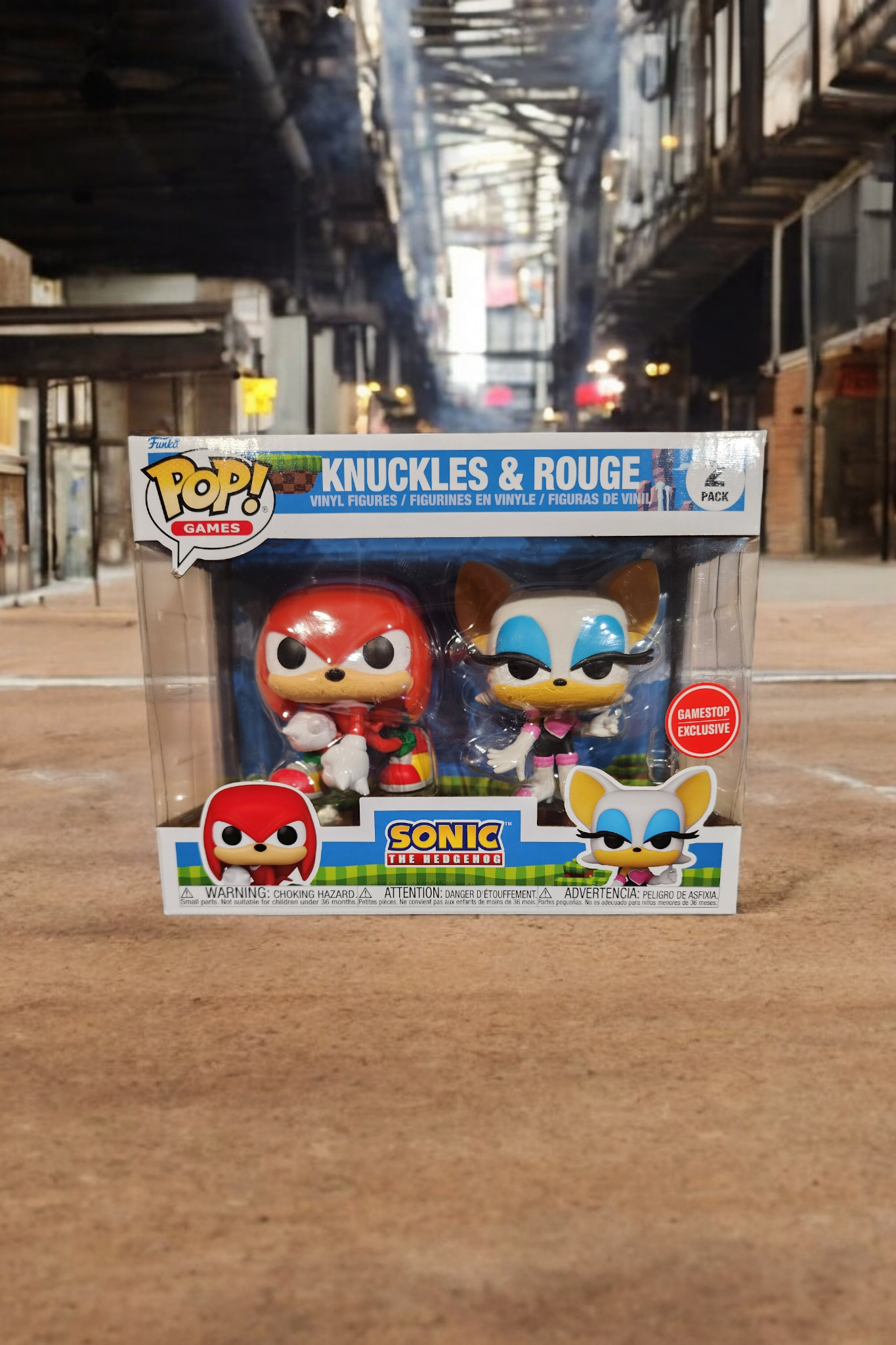 Sonic the Hedgehog Exclusive Knuckles & Rouge 2 pack Set