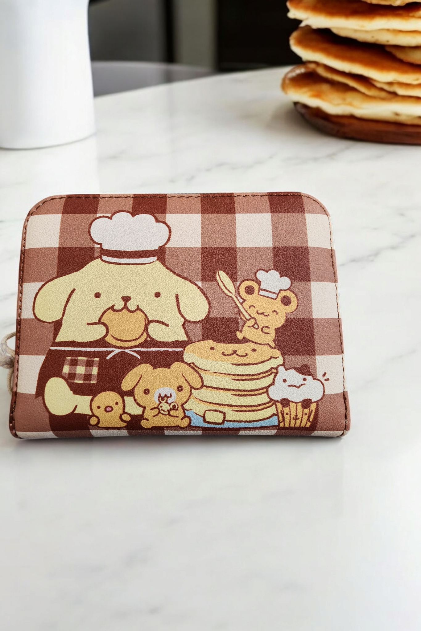 Loungefly Hello Kitty Pompompurin Bakery Gingham Wallet