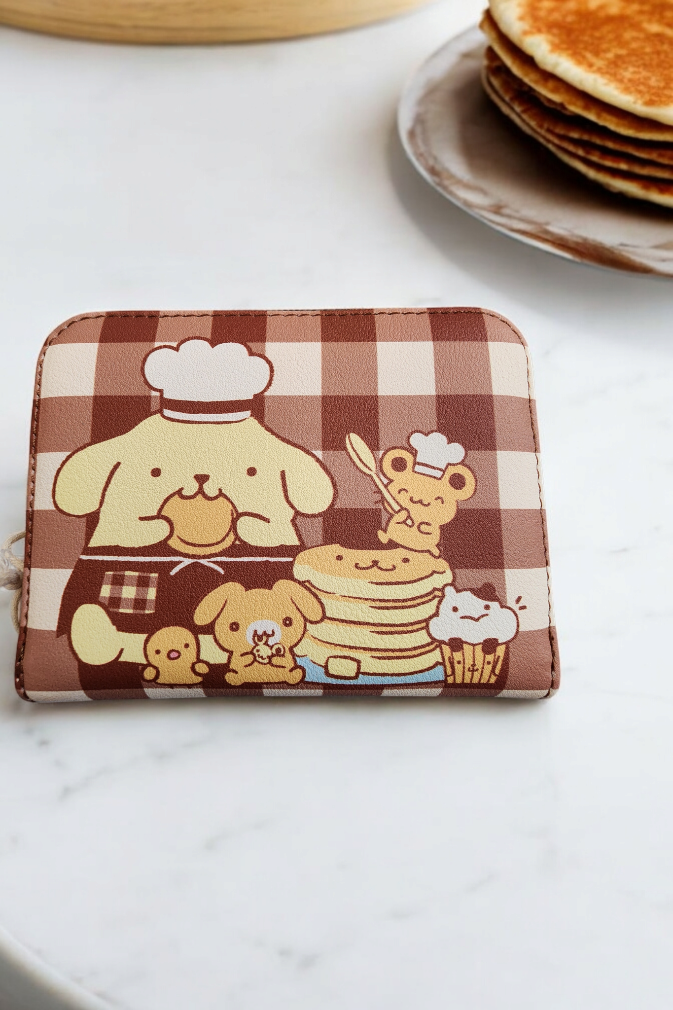 Loungefly Hello Kitty Pompompurin Bakery Gingham Wallet