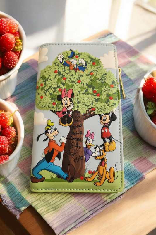 Loungefly Disney Mickey and Friends Apple Tree Wallet