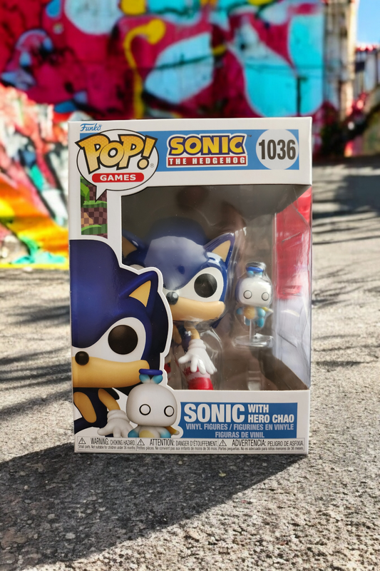 Funko Pop Sonic the Hedgehog Sonic with Hero Chao Figures