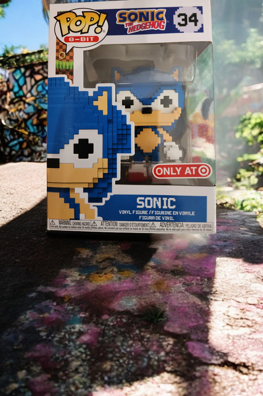 Funko Pop Exclusive Sonic the Hedgehog Sonic 8-bit Figure