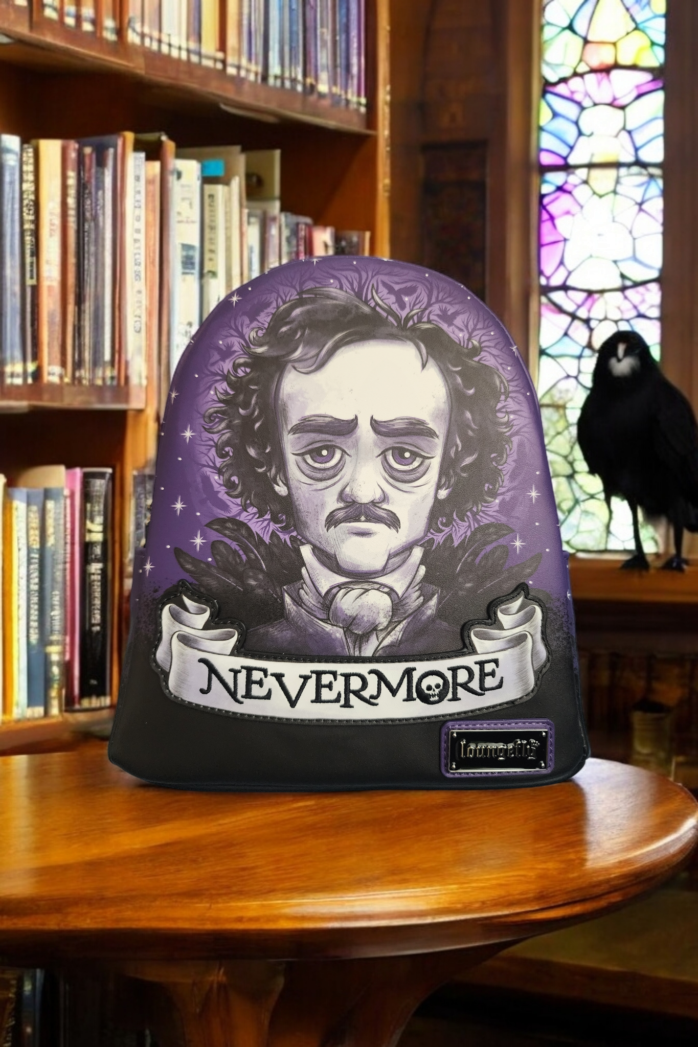 Loungefly Edgar Allen Poe Nevermore Exclusive Backpack