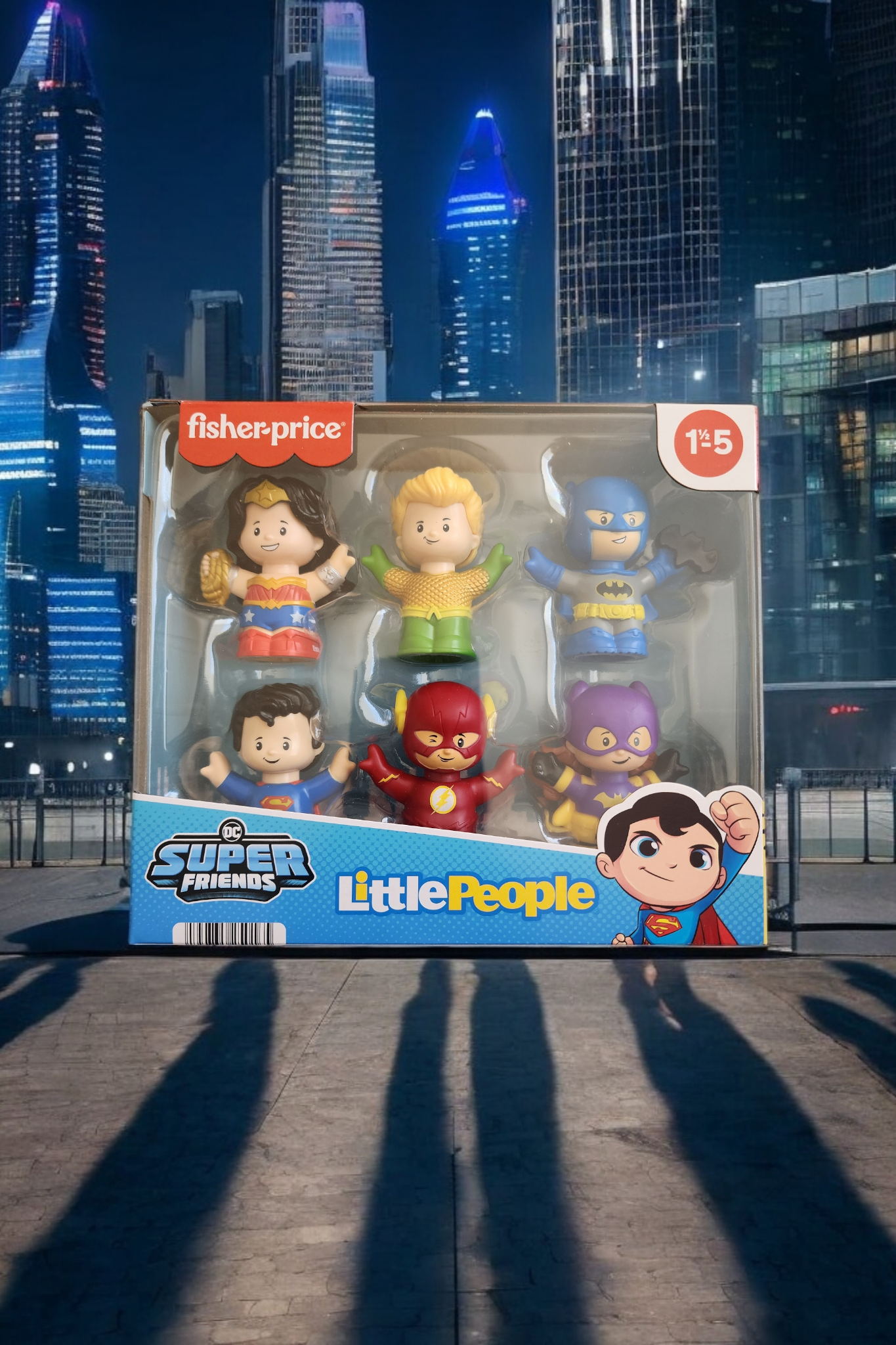 Fisher Price Little People DC Super Friends Figures Set