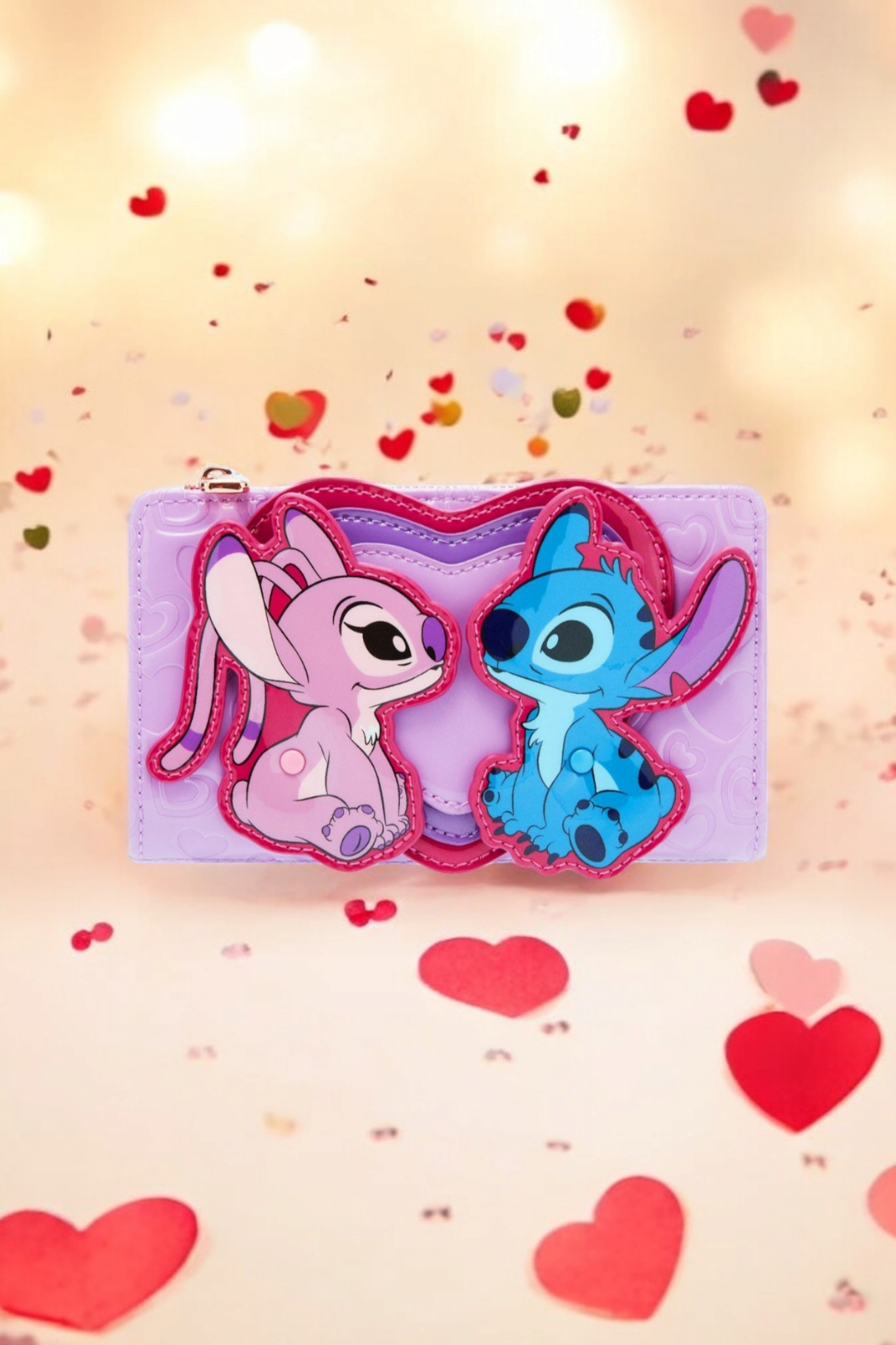 Loungefly Disney Stitch and Angel Valentine's Wallet