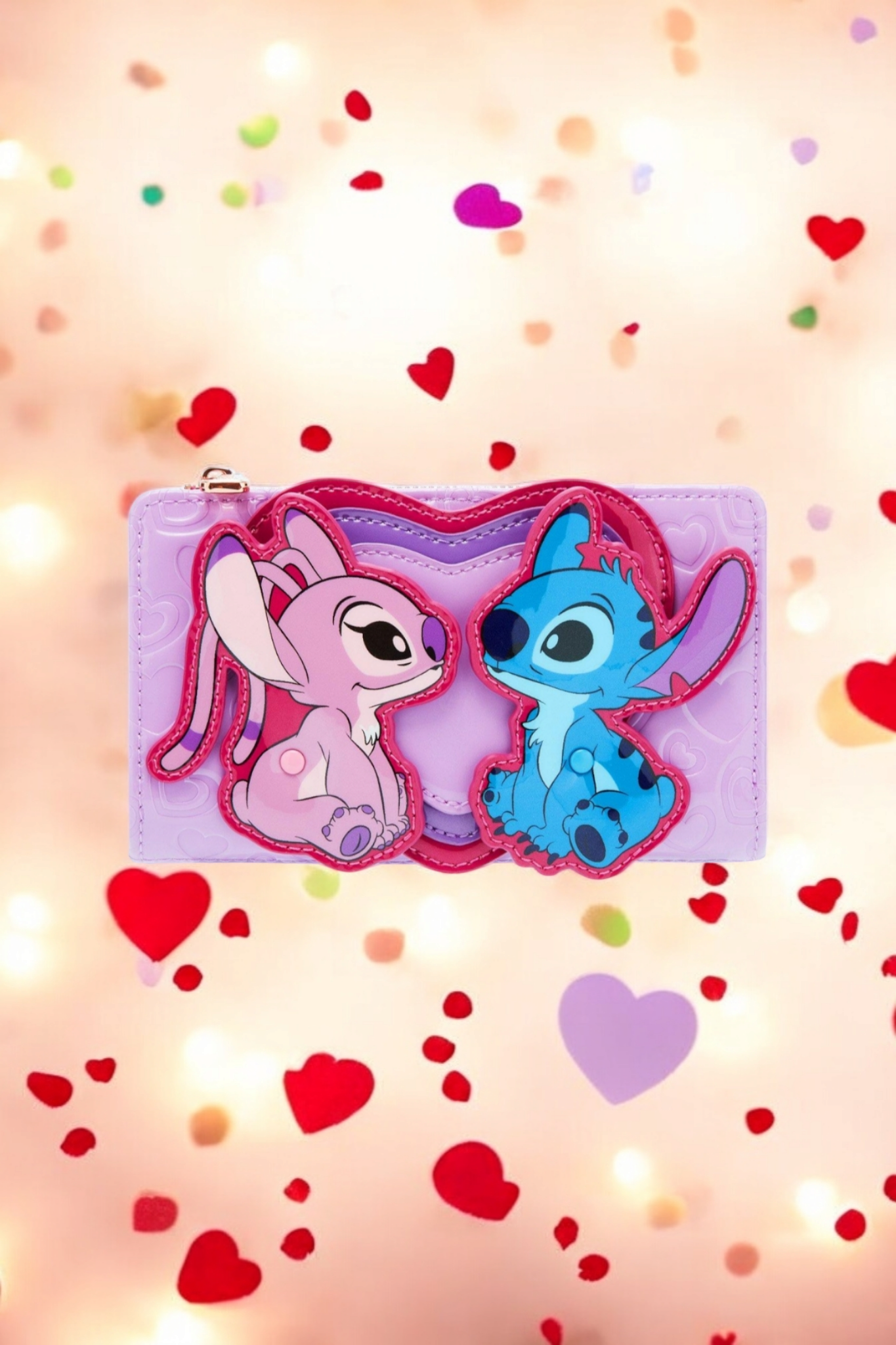 Loungefly Disney Stitch and Angel Valentine's Wallet