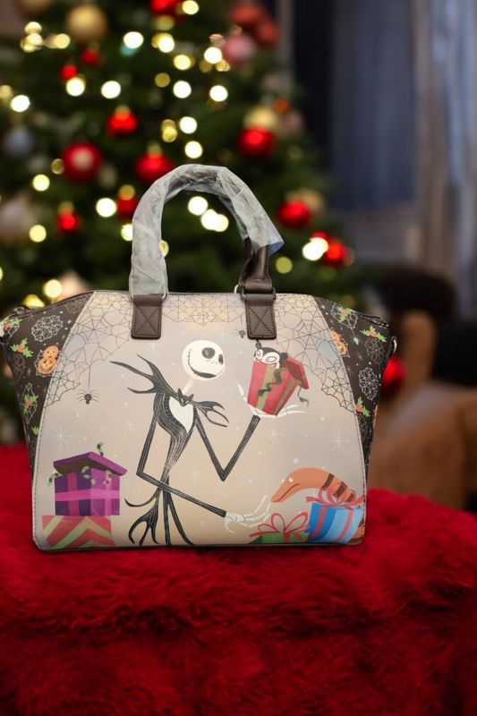 Loungefly Disney Jack Skellington and Zero Holiday Handbag