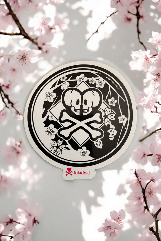 Tokidoki Sakura Double Skull Sticker