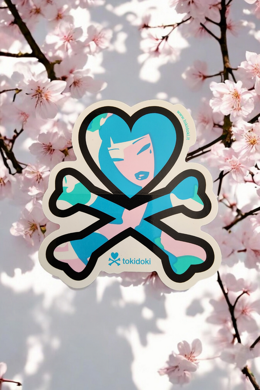 Tokidoki Heart and Crossbones Logo Sticker