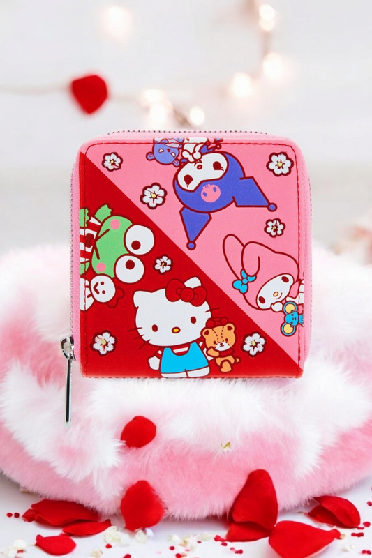 Loungefly Hello Kitty and Friends Floral Color Block Wallet