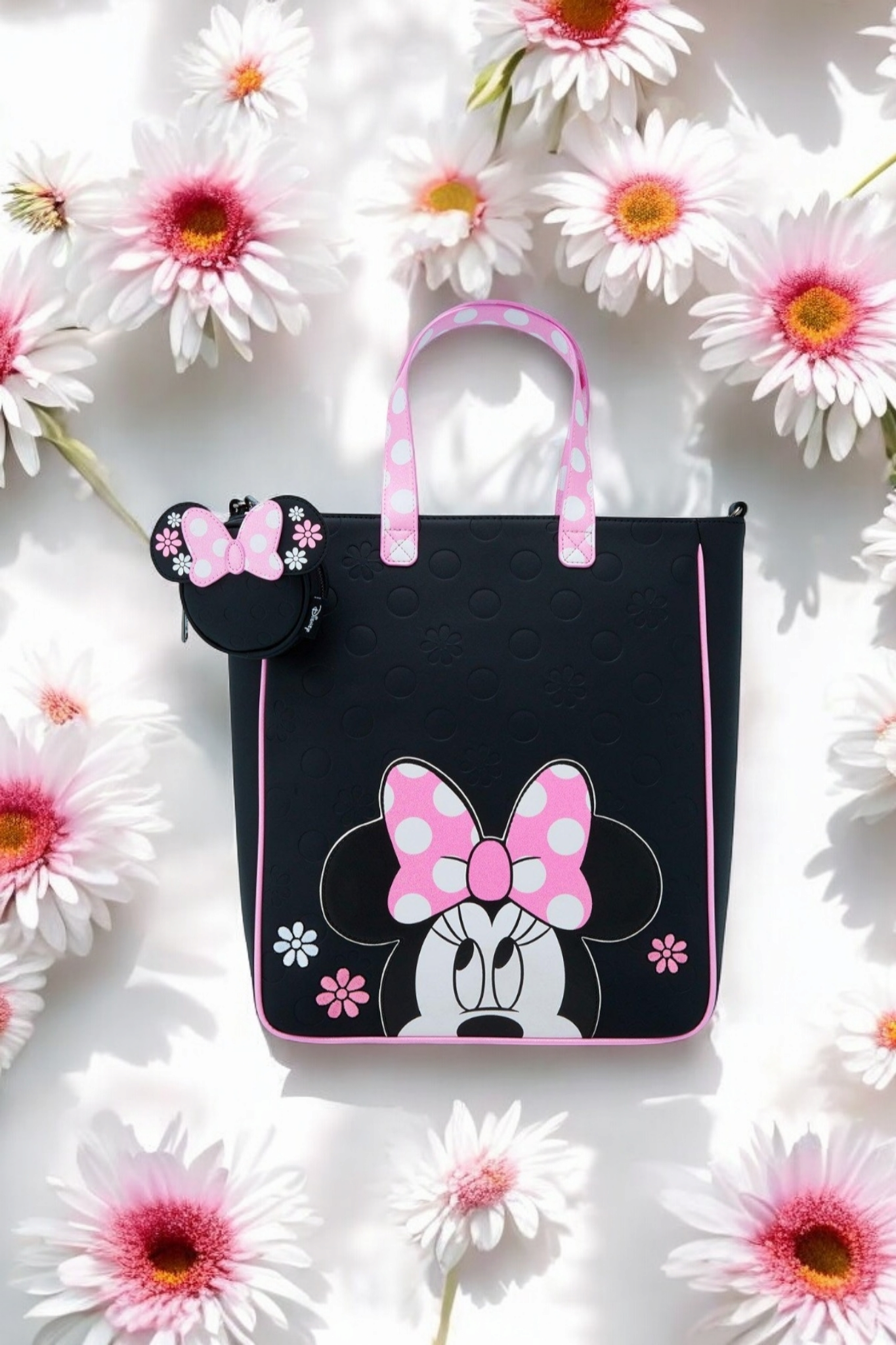 Loungefly Disney Minnie Mouse Floral Tote Bag and Coin Purse