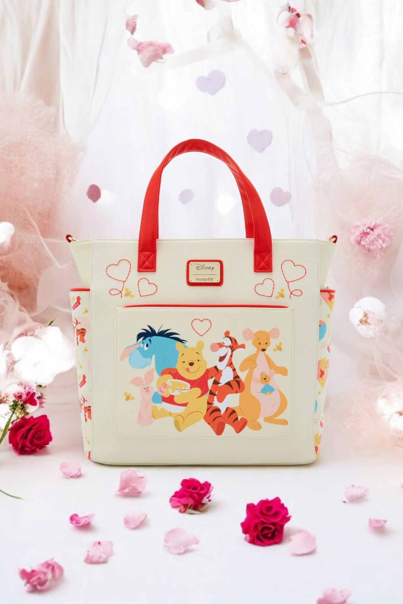 Loungefly Disney Winnie the Pooh and Friends Valentine's Tote Bag