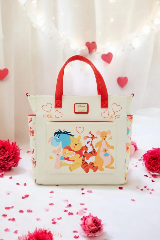 Loungefly Disney Winnie the Pooh and Friends Valentine's Tote Bag