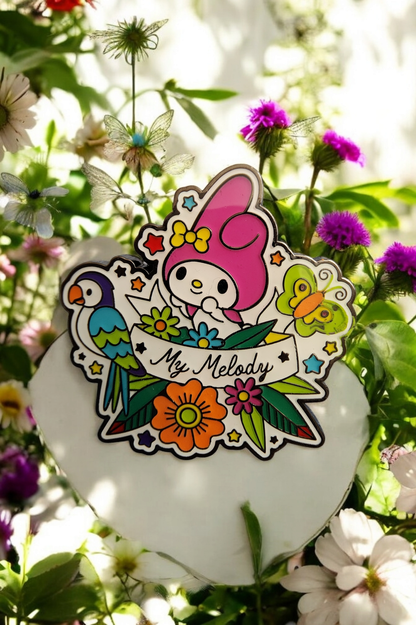 Loungefly Hello Kitty and Friends Floral Tattoo Mystery Pins