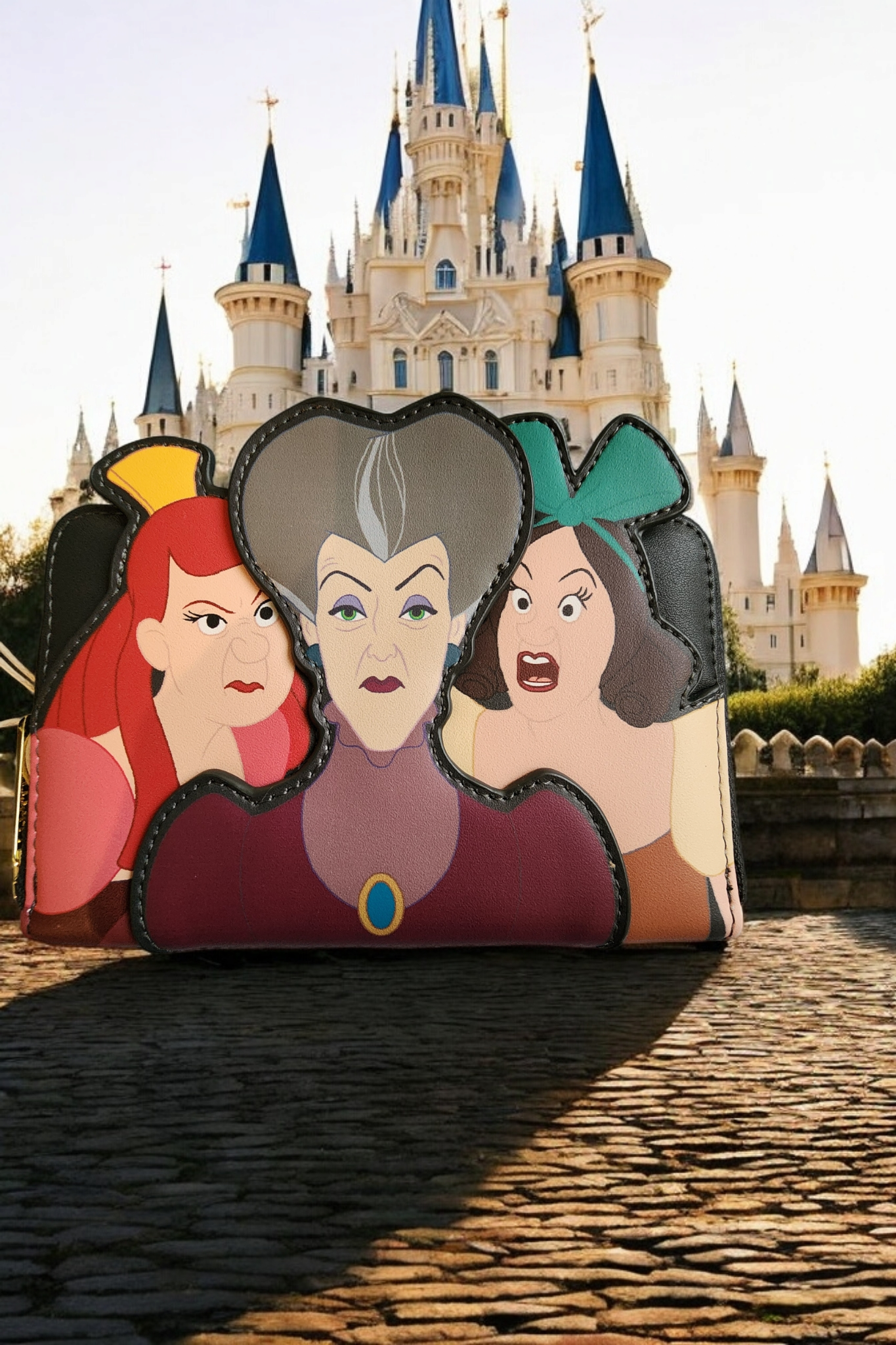 Loungefly Disney Villains Evil Stepmom and Step Sisters Wallet