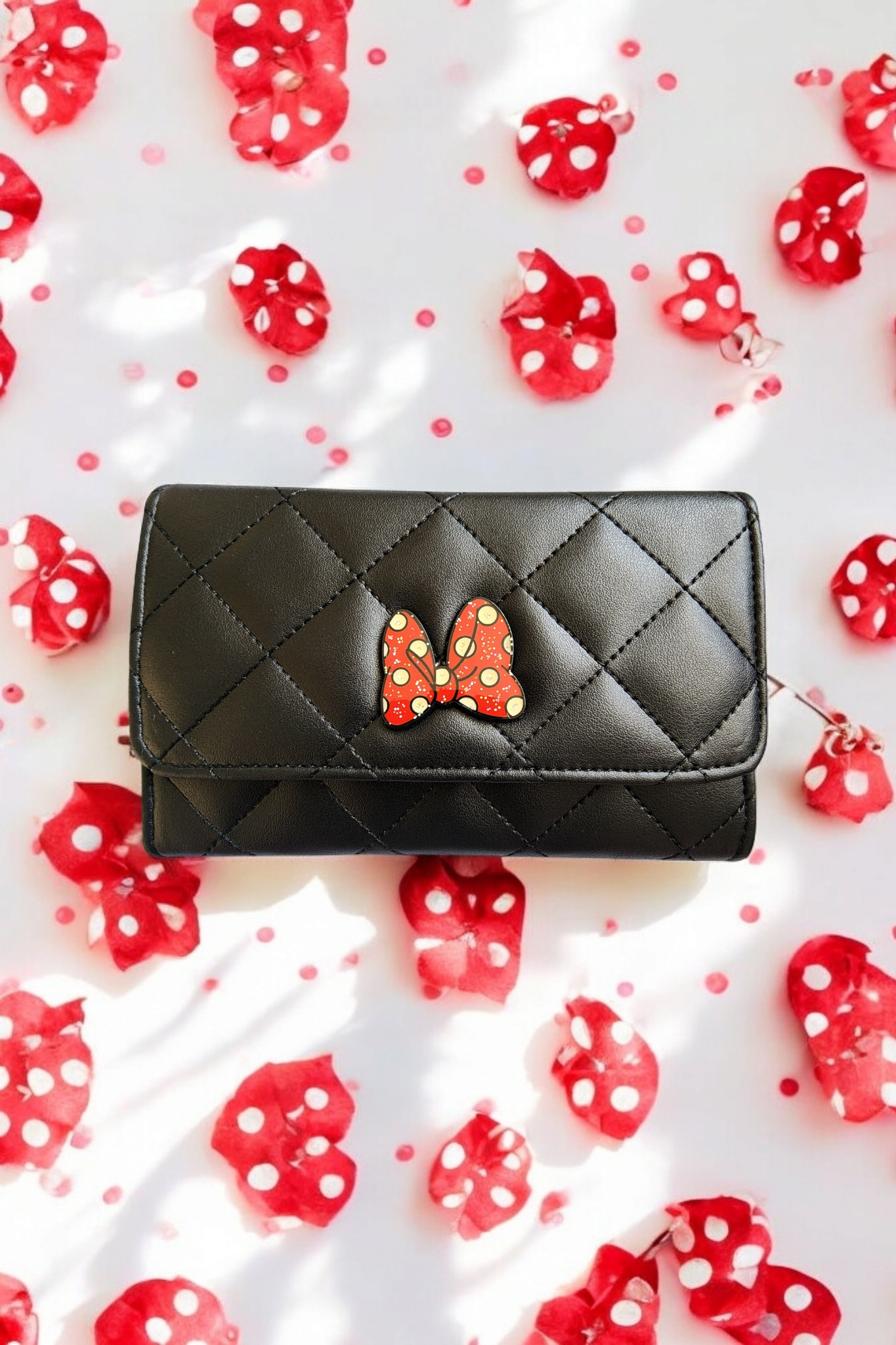 Disney Minnie Mouse Red Polka Dot Bow Wallet