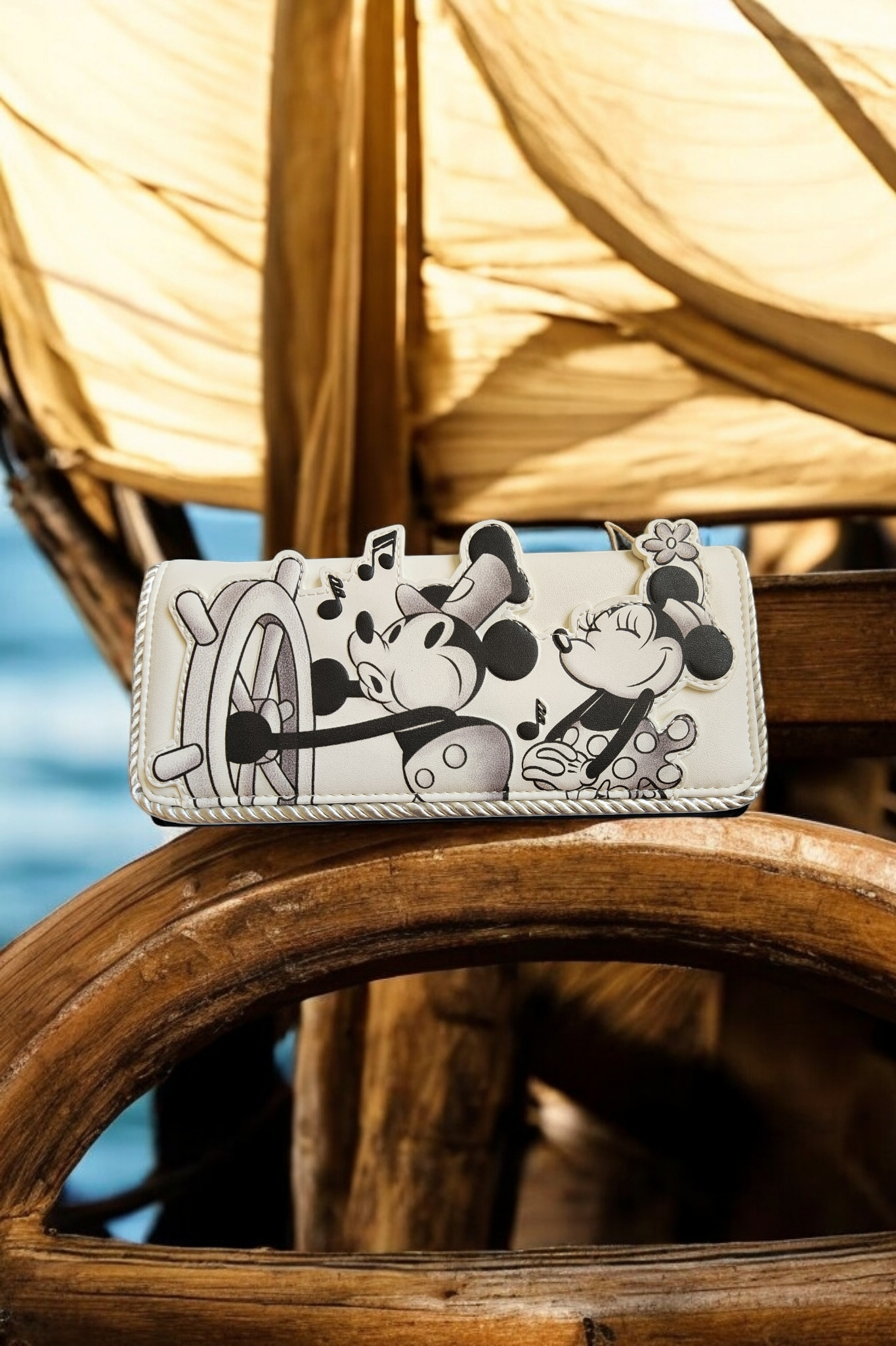 Loungefly Disney Mickey and Minnie Steam Boat Willie Wallet