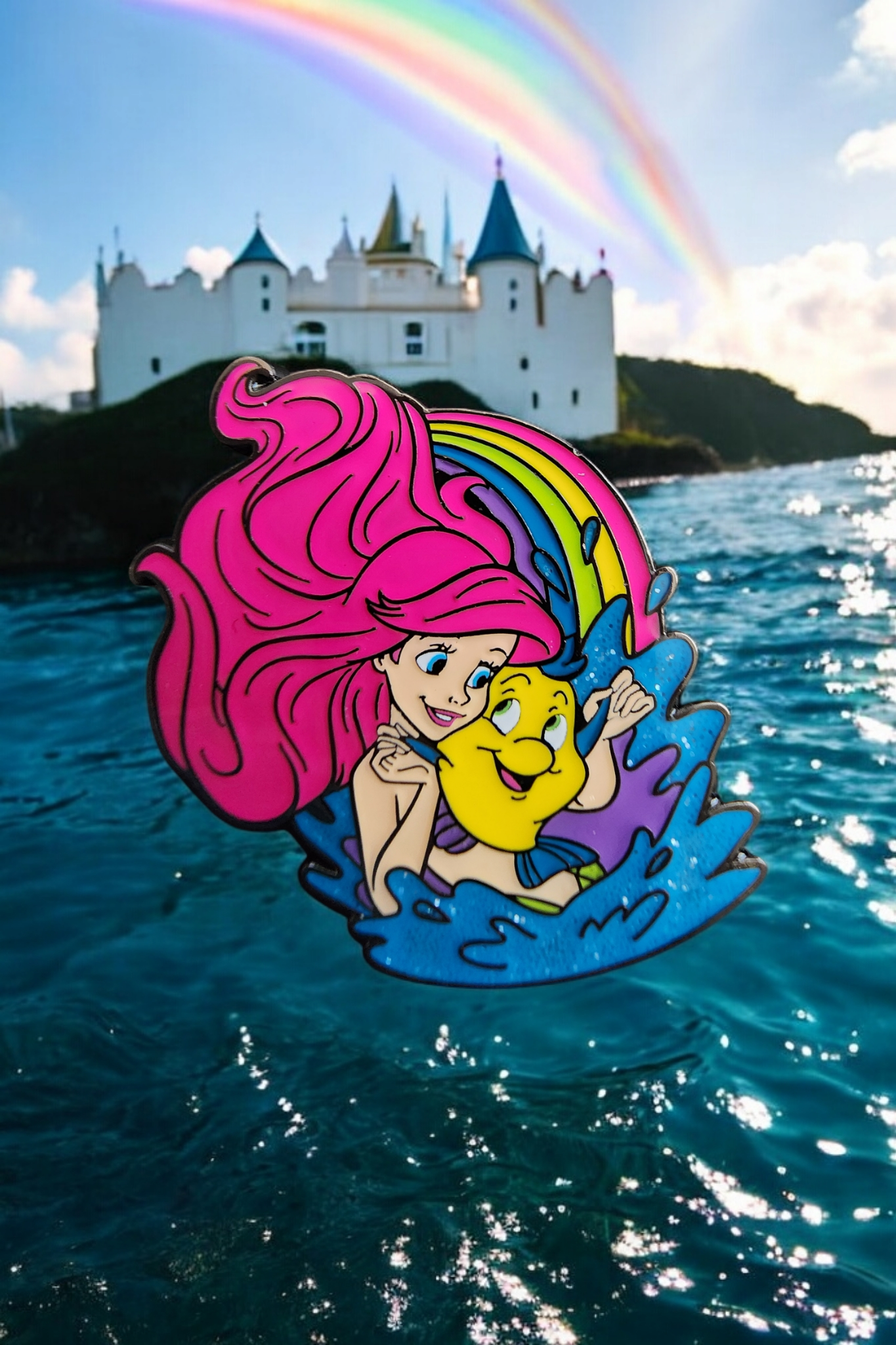 Loungefly Disney Ariel and Flounder Rainbow Pin