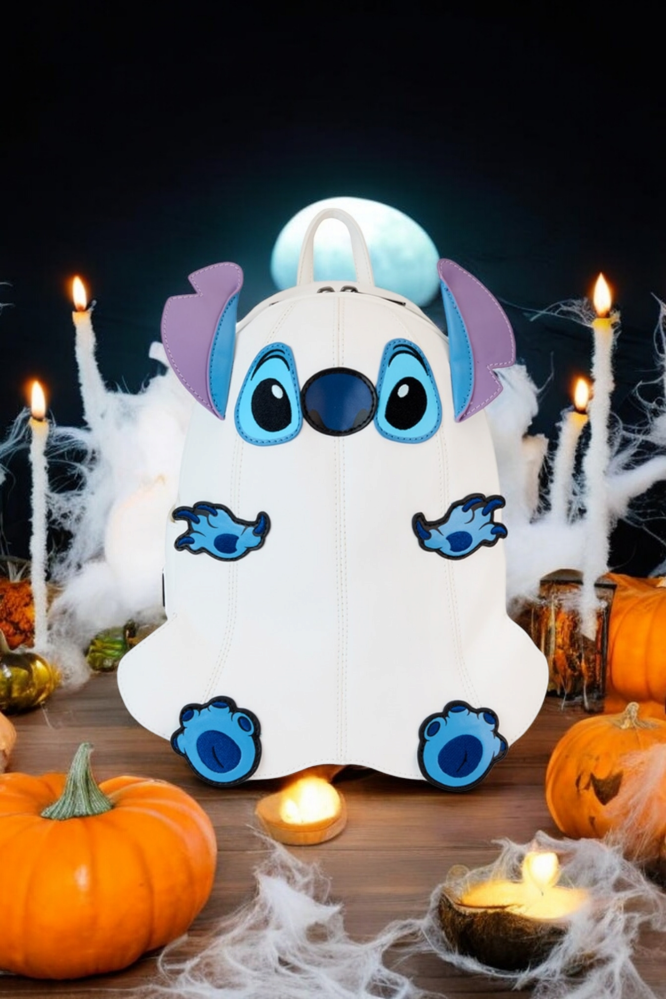 Loungefly Disney Stitch as a Ghost Halloween Backpack