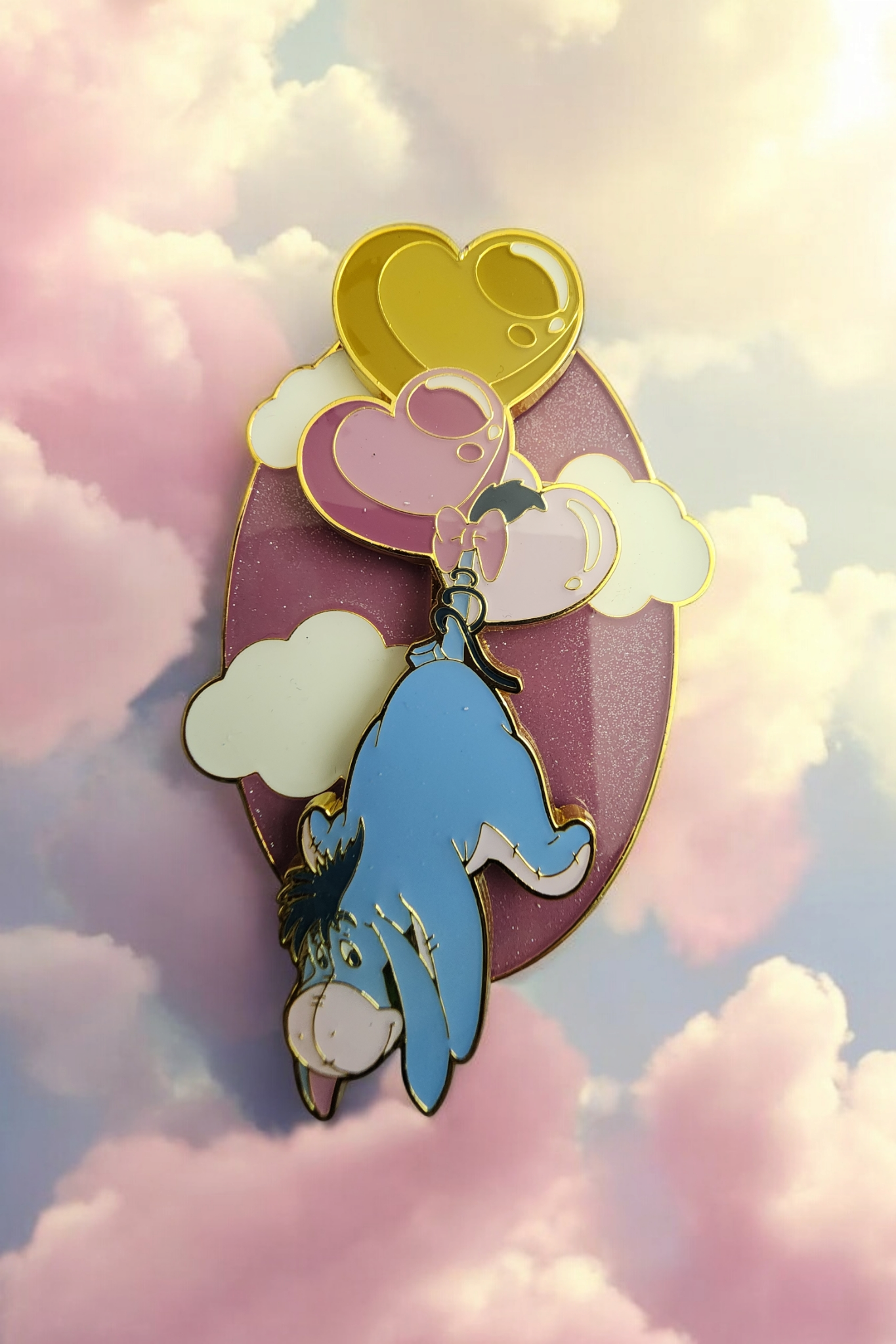 Loungefly Disney Winnie the Pooh Eeyore Heart Balloons Pin