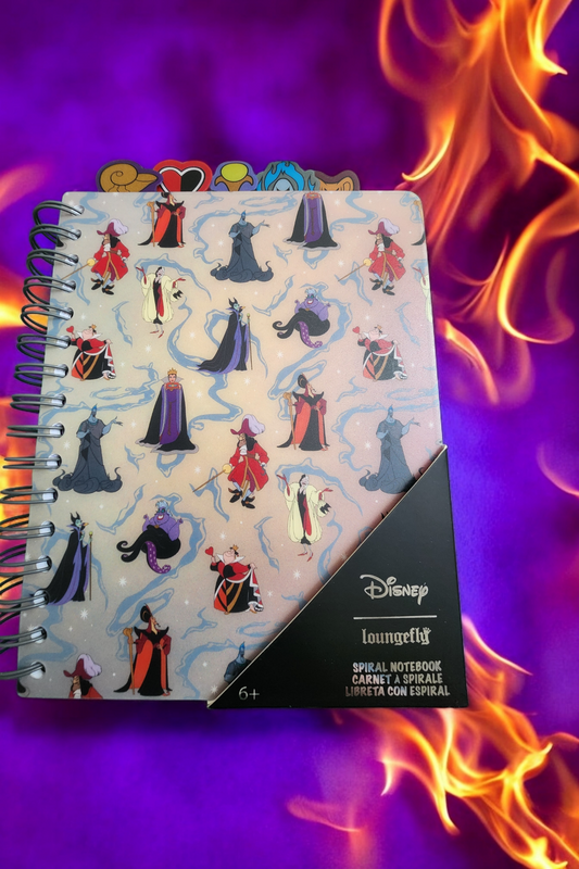 Loungefly Disney Villains Iridescent Notebook