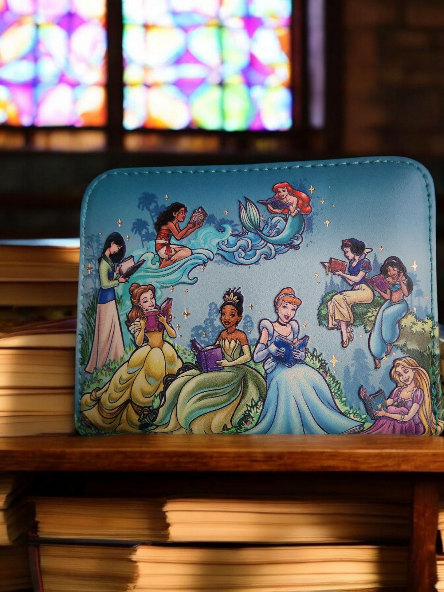 Loungefly Disney Princesses Reading Books Wallet