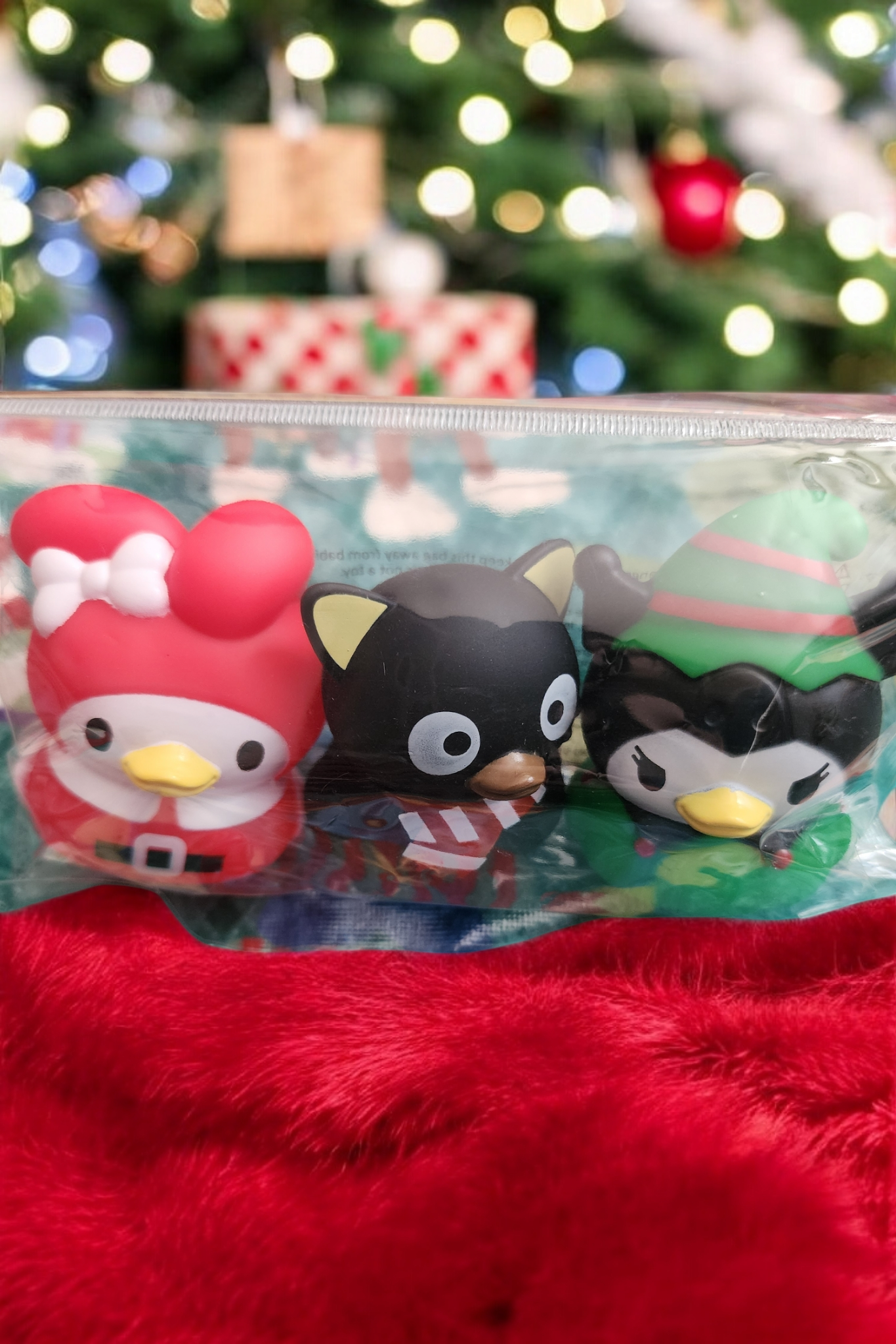 Hello Kitty and Friends Set of Holiday Rubber Duckies