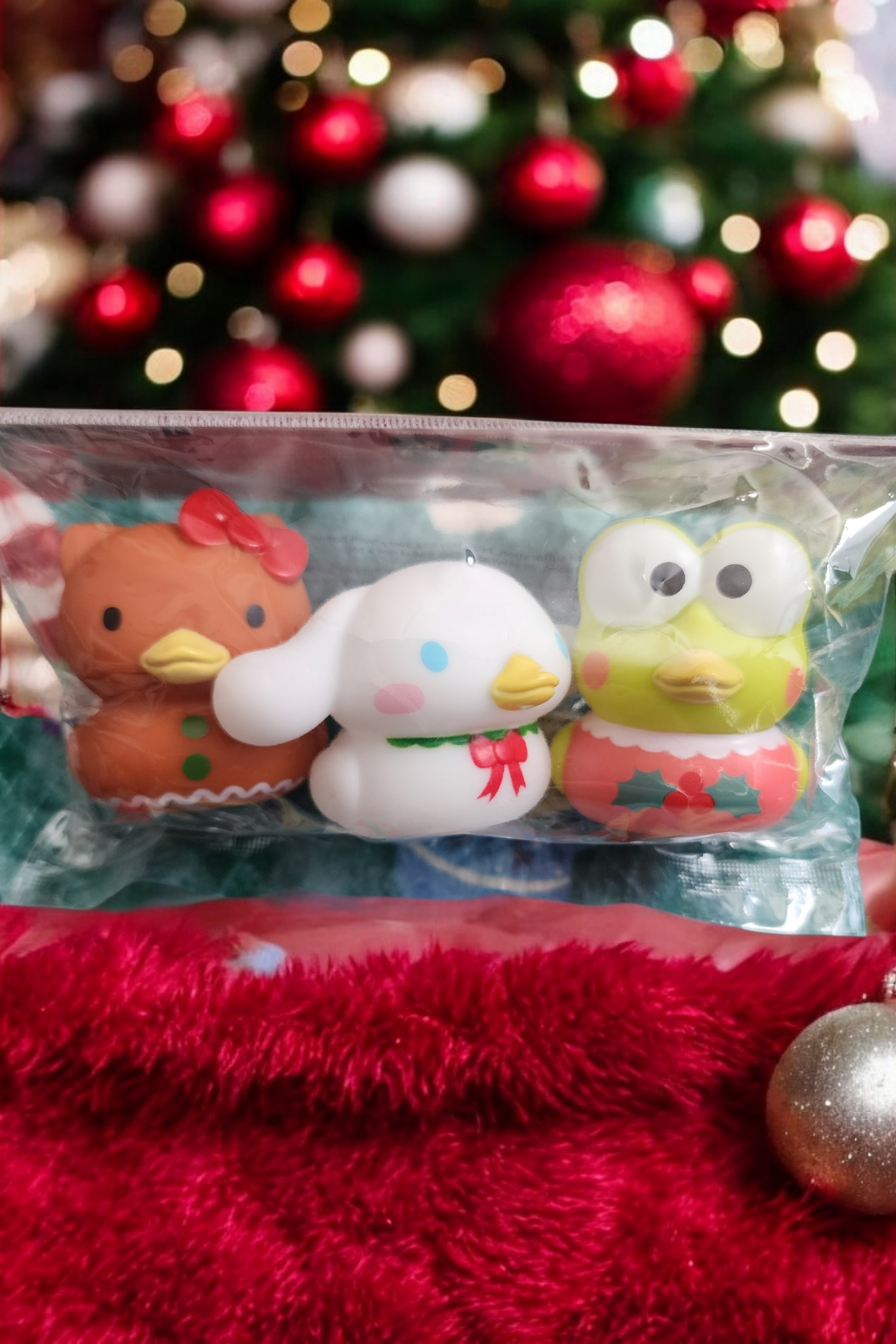 Hello Kitty and Friends Set of Holiday Rubber Duckies