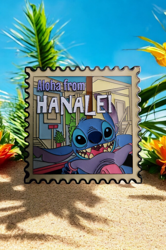 Loungefly Disney Stitch Hawaiian Stamps Mystery Pins