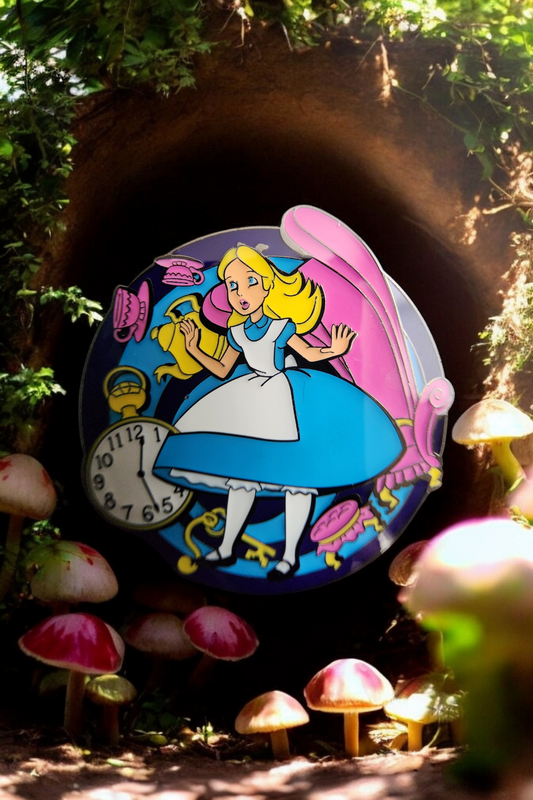 Loungefly Disney Alice in Wonderland Falling Down the Rabbit Hole Pin