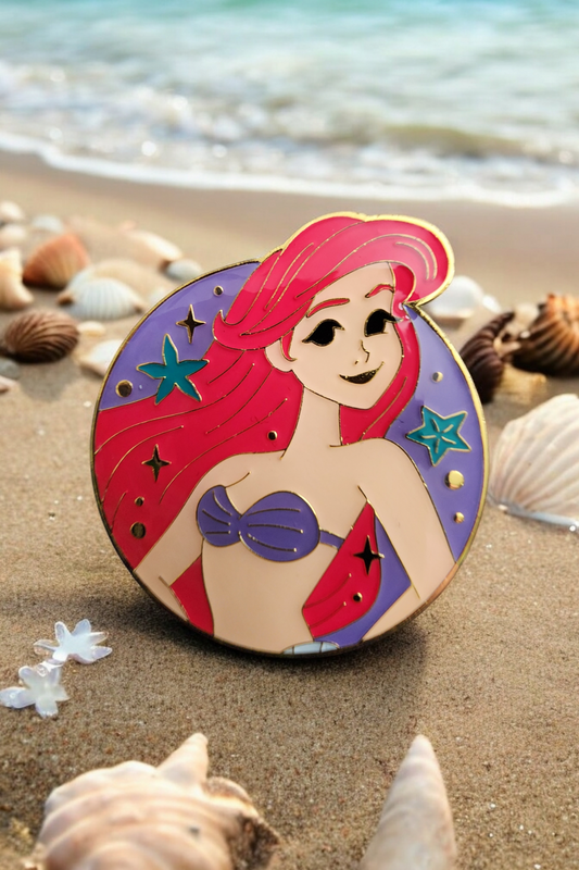 Loungefly Disney Ariel Little Mermaid Portrait Circular Pin