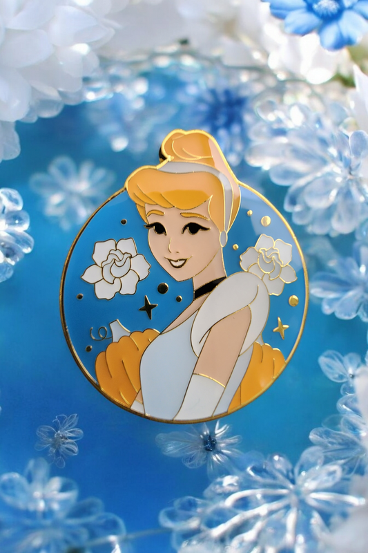 Loungefly Disney Cinderella Portrait Circular Pin