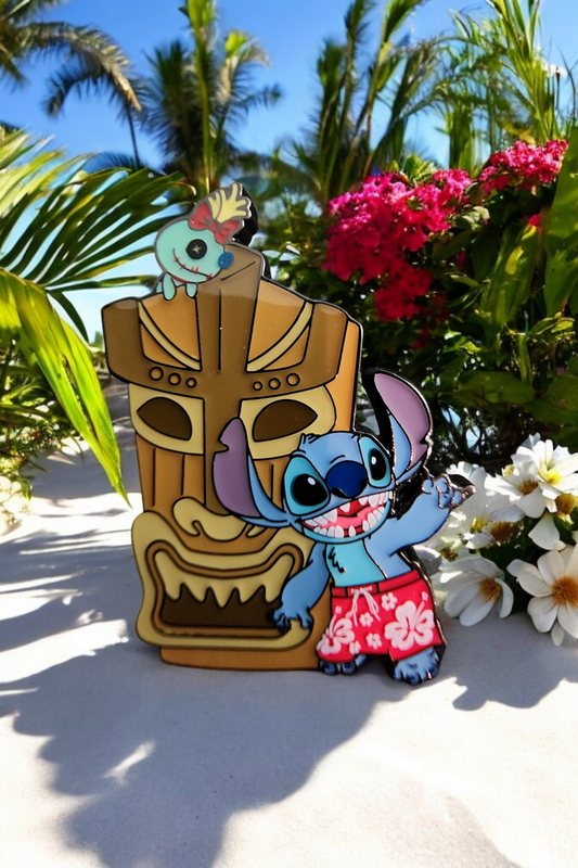 Loungefly Disney Stitch and Scrump Hawaiian Fun Mystery Pins