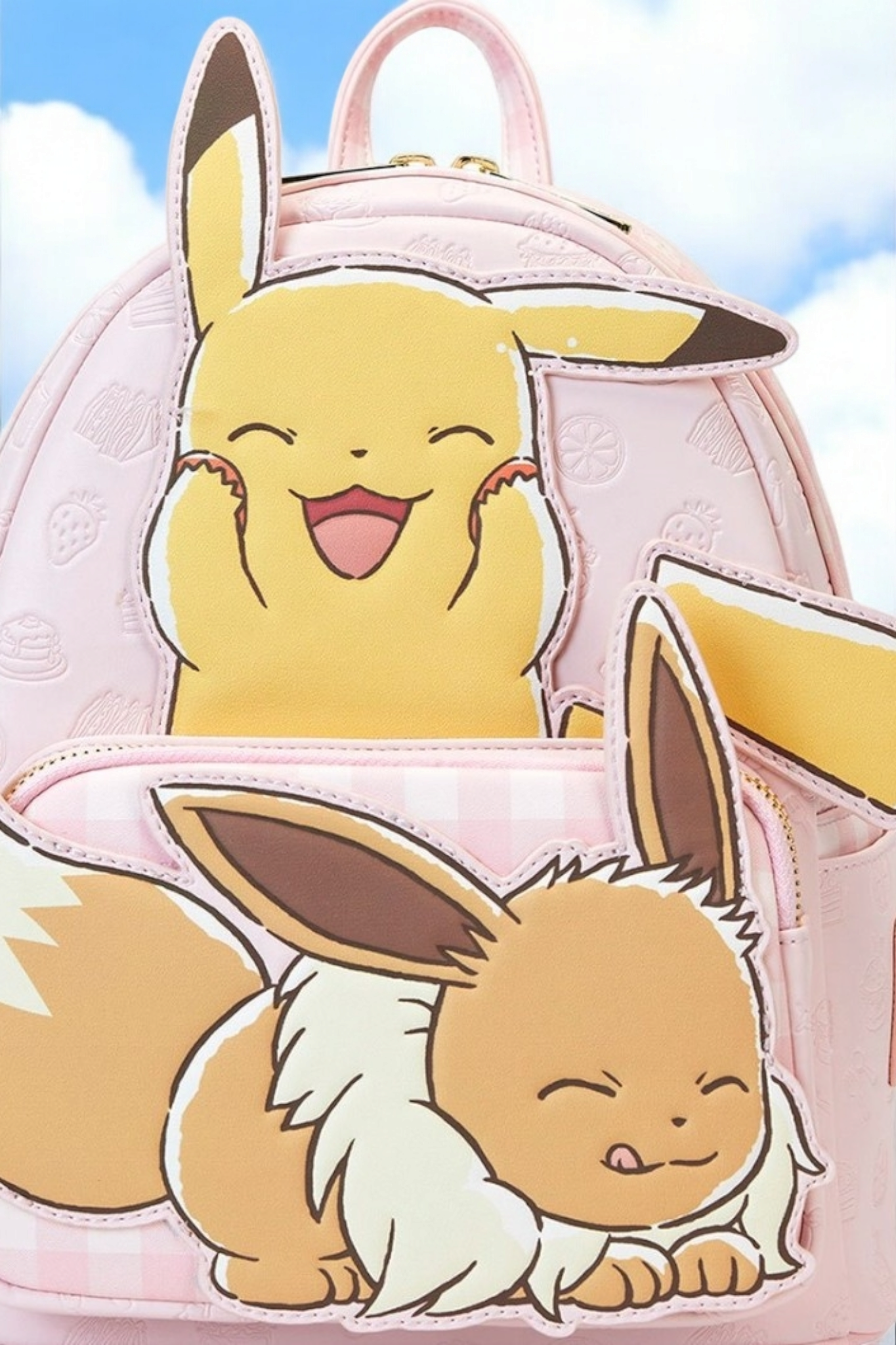 Loungefly Pokemon Pastel Pikachu and Eevee Backpack