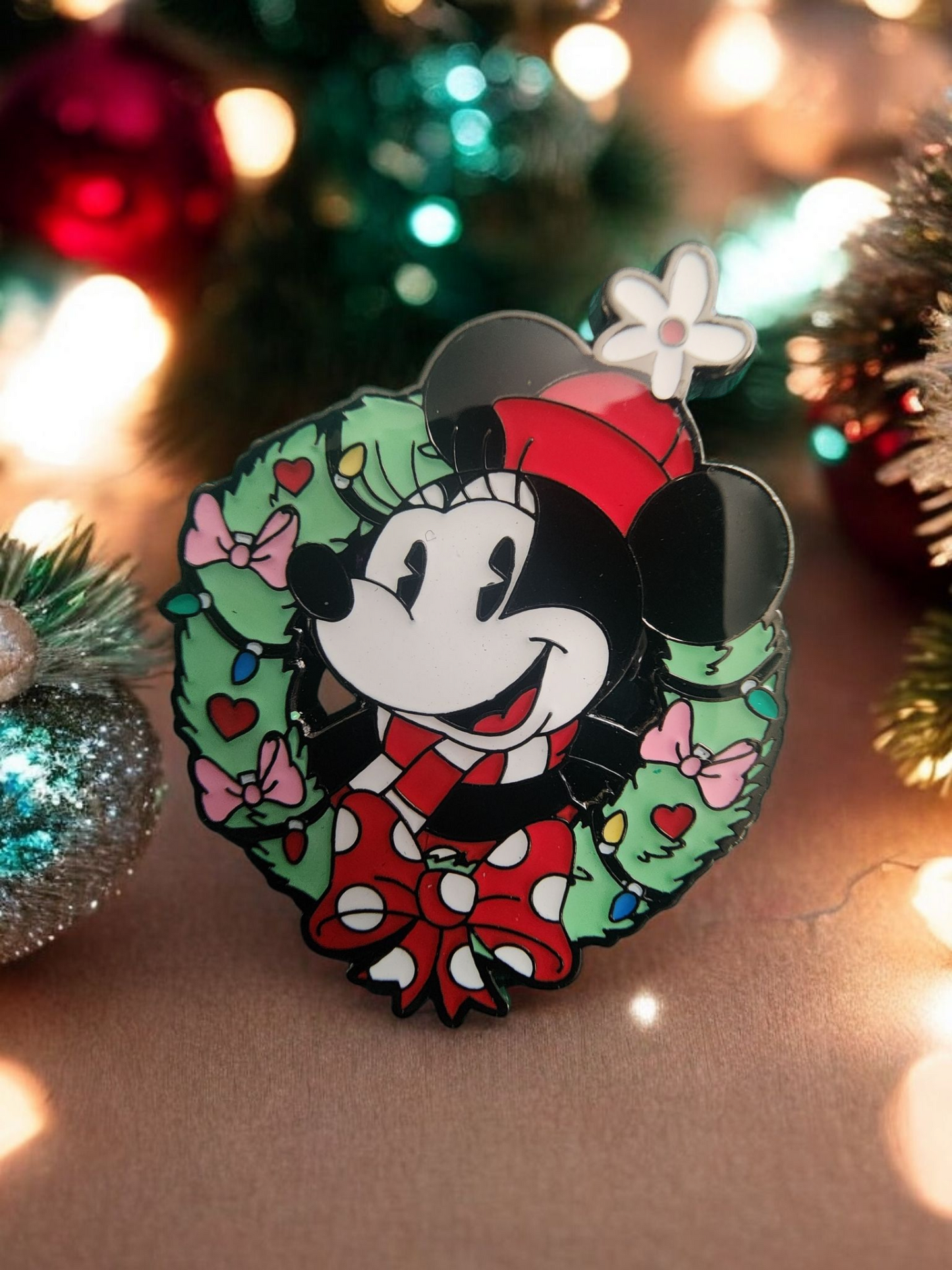 Loungefly Disney Mickey and Friends Christmas Wreath Mystery Pins
