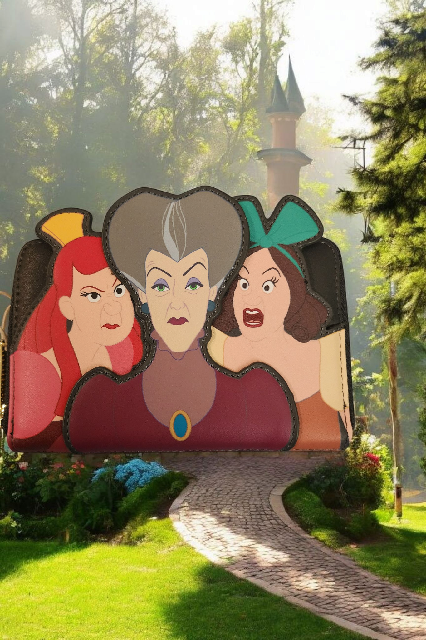 Loungefly Disney Villains Evil Stepmother and Ugly Step Sisters Wallet