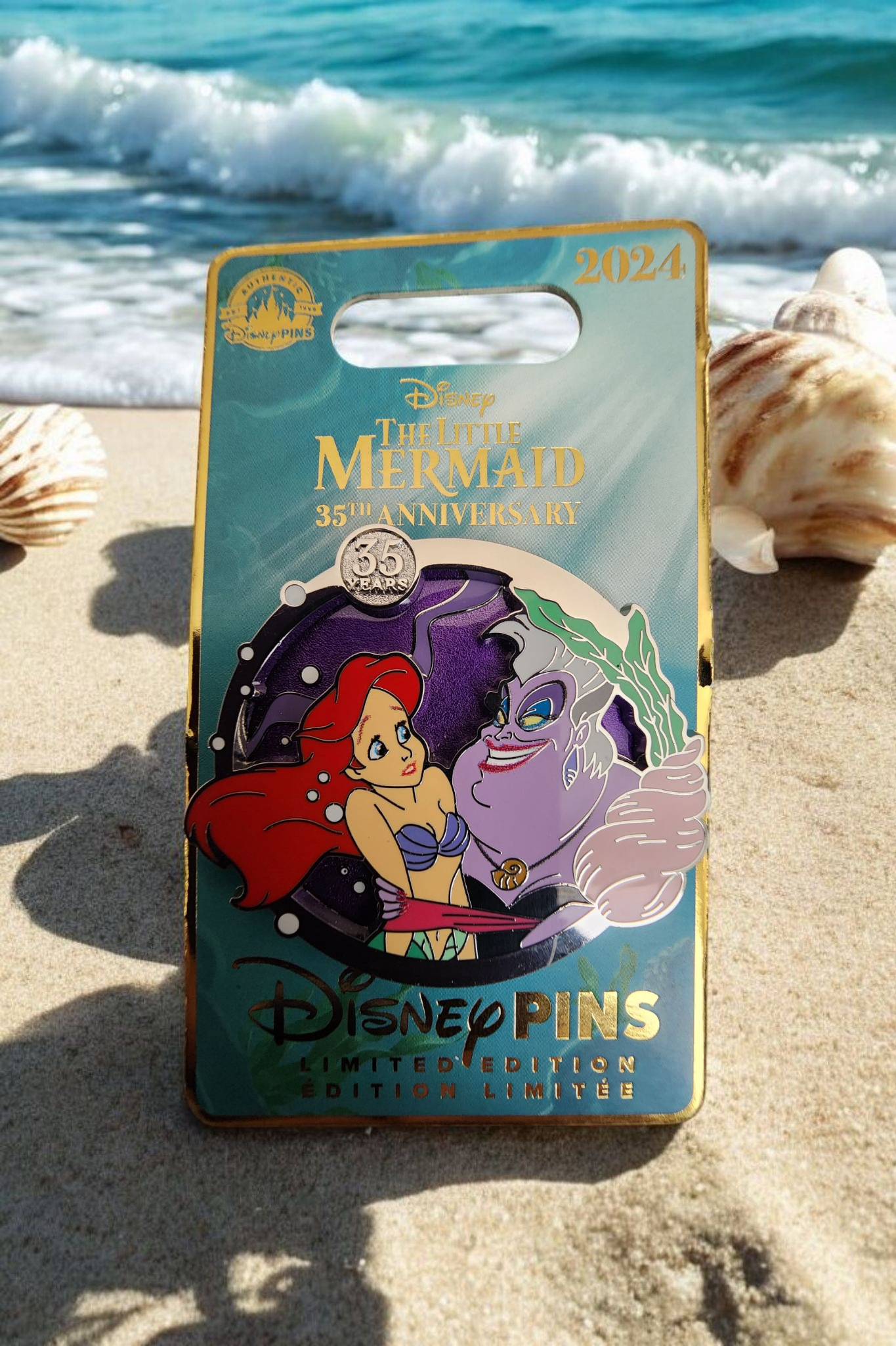 Disneyland Park 35th Anniversary Little Mermaid Limited Edition Pin